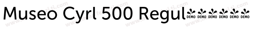 Museo Cyrl 500 Regul字体转换